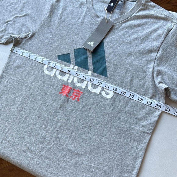 NWT Adidas Tokyo Grey Short Sleeve Tee - Picture 10 of 14